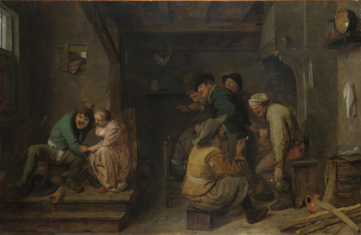 Taverna Scene tekijältä Adriaen Brouwer
