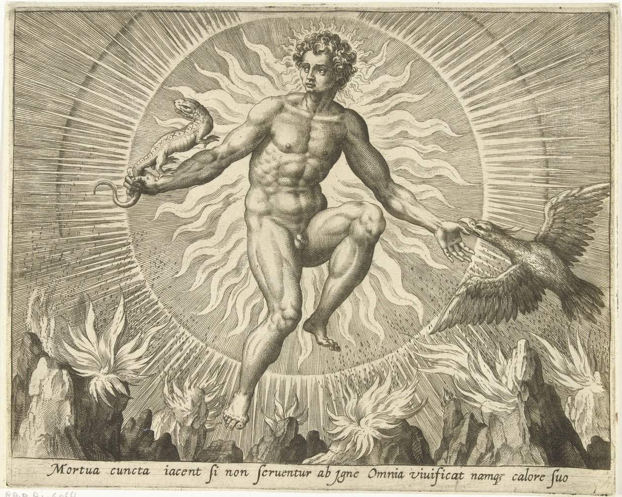 ilotulitus The Four Elements (sarjan nimi) tekijältä Adriaen Collaert