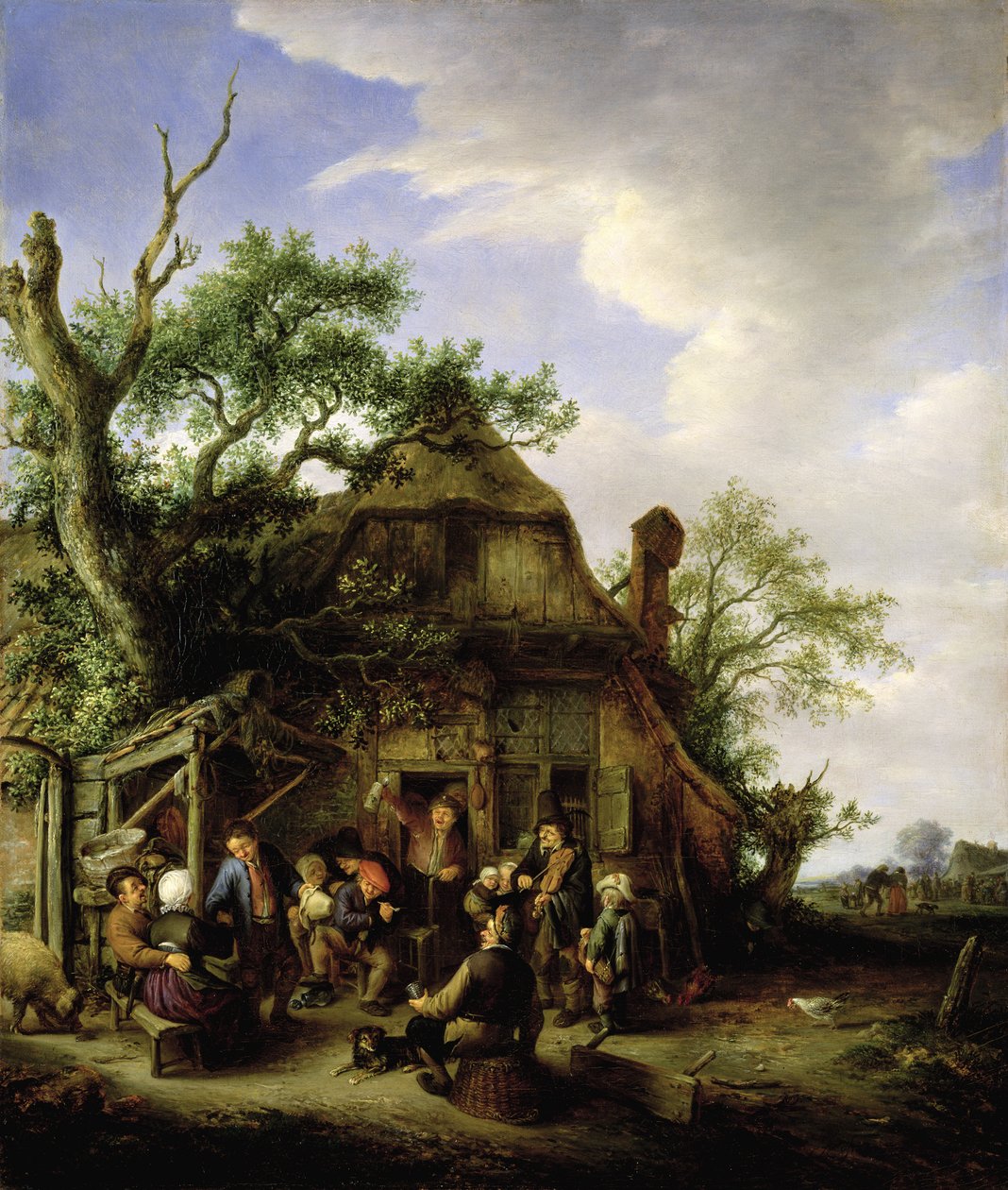 Onnelliset talonpojat, 1648 tekijältä Adriaen Jansz. van Ostade