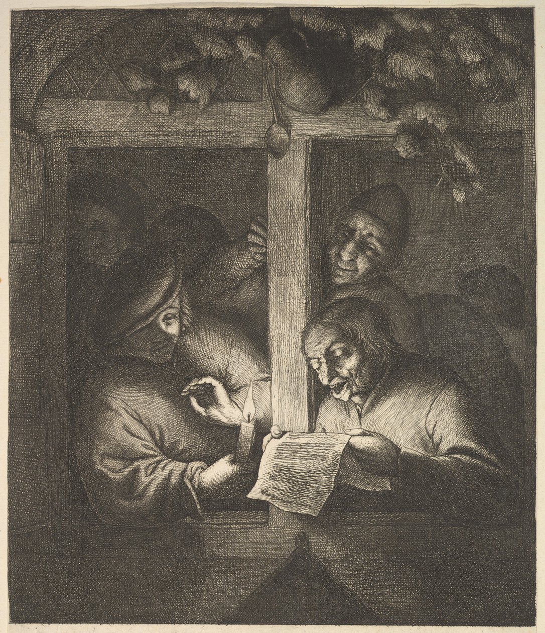 Laulajat ikkunassa, 1610-85. tekijältä Adriaen Jansz. van Ostade