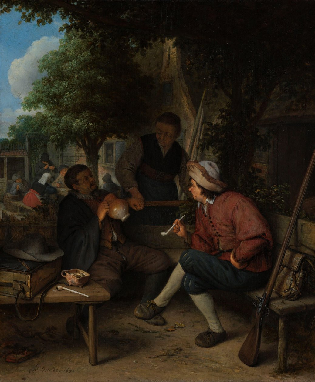 Travellers at Rest tekijältä Adriaen van Ostade