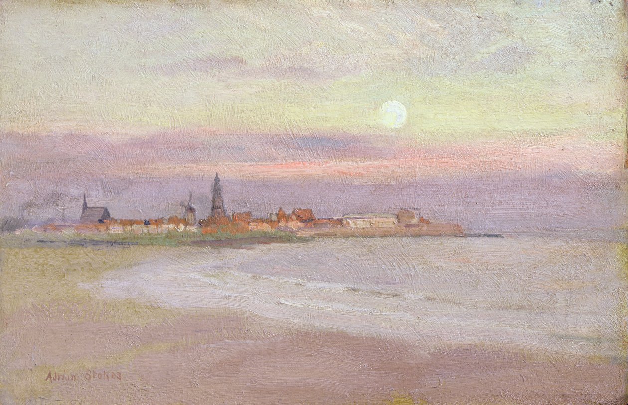Kylä Frieslandissa, 1900 tekijältä Adrian Scott Stokes
