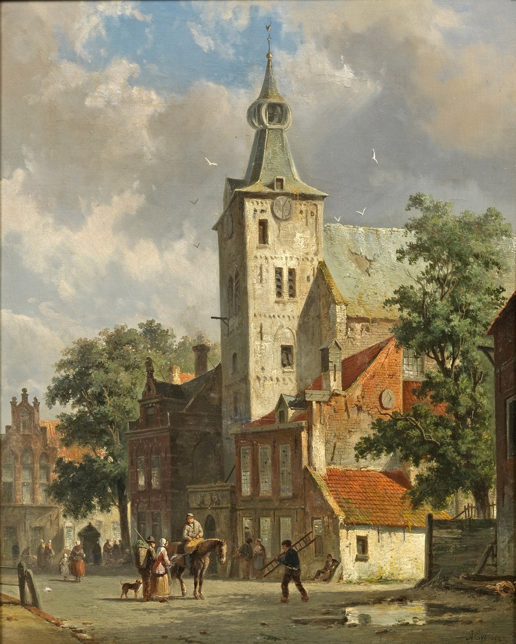 Adrianus Eversen - Alankomaiden kaupunkikuva tekijältä Adrianus Eversen