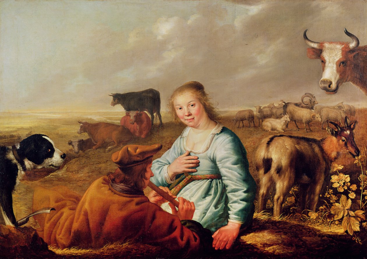 Pastoraalinen kohtaus tekijältä Aelbert Cuyp