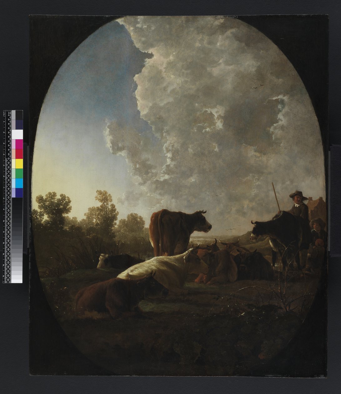 Auringonlasku sateen jälkeen, n. 1648-52 tekijältä Aelbert Cuyp