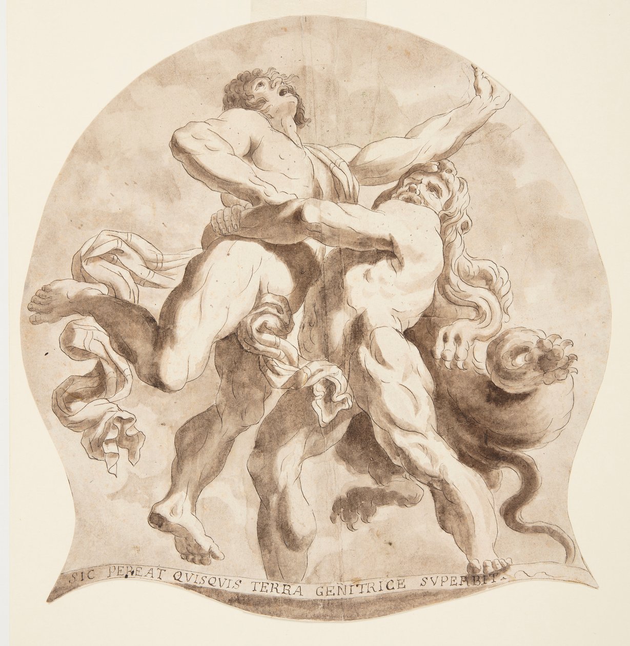 Hercules ja Antaeus tekijältä After Annibale Carracci
