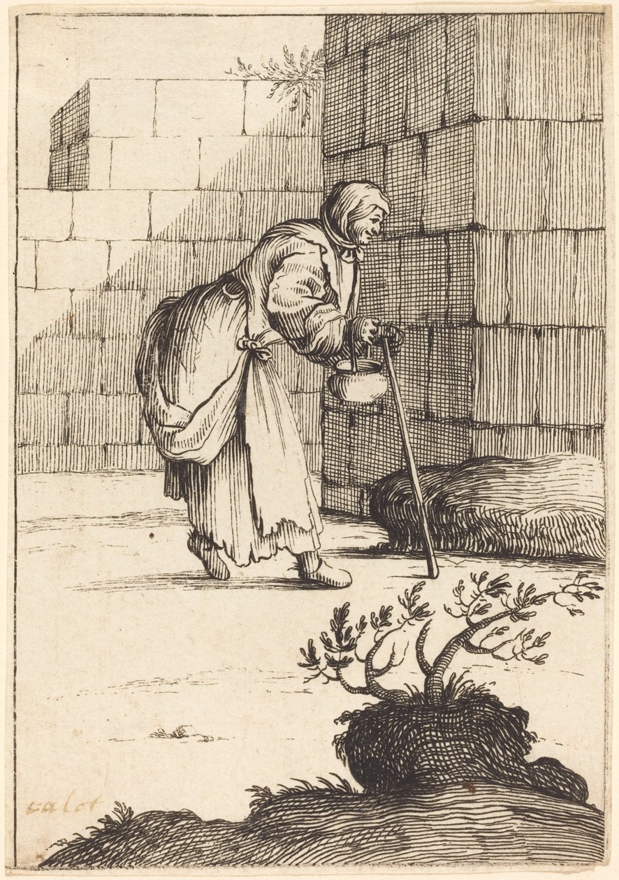 Kerjäläinen nainen tekijältä After Jacques Callot