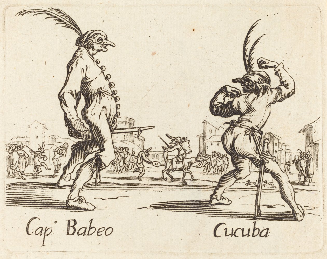 Luku Babeo ja Cucuba tekijältä After Jacques Callot