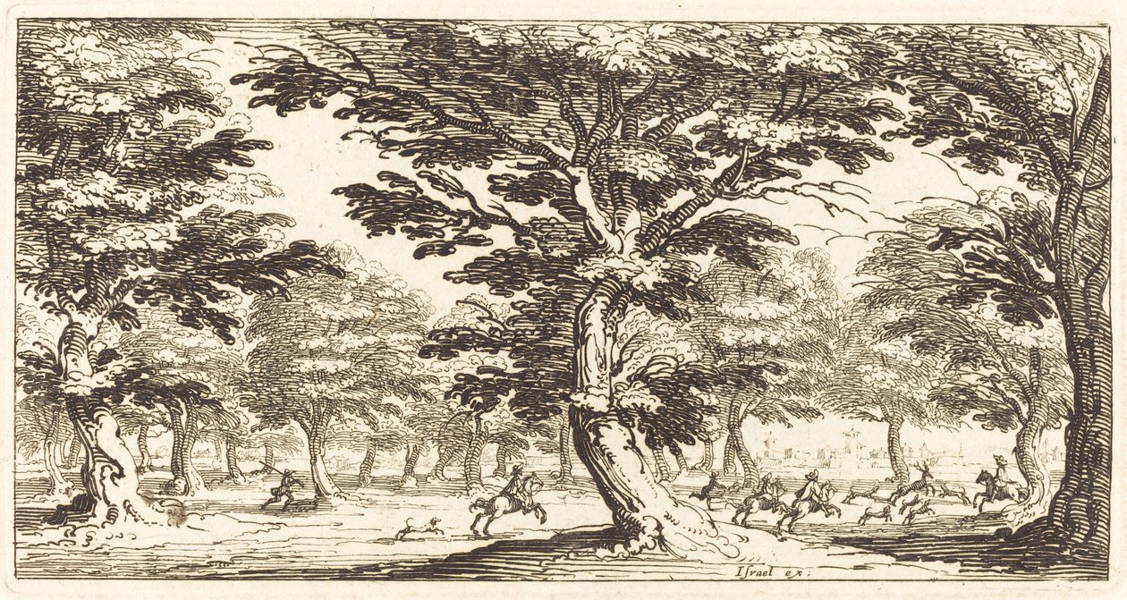 Maisema tekijältä After Jacques Callot