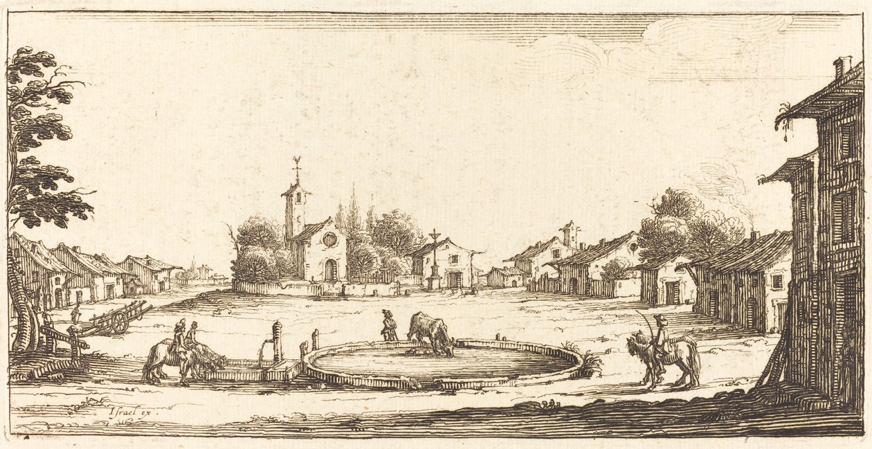 Maisema tekijältä After Jacques Callot