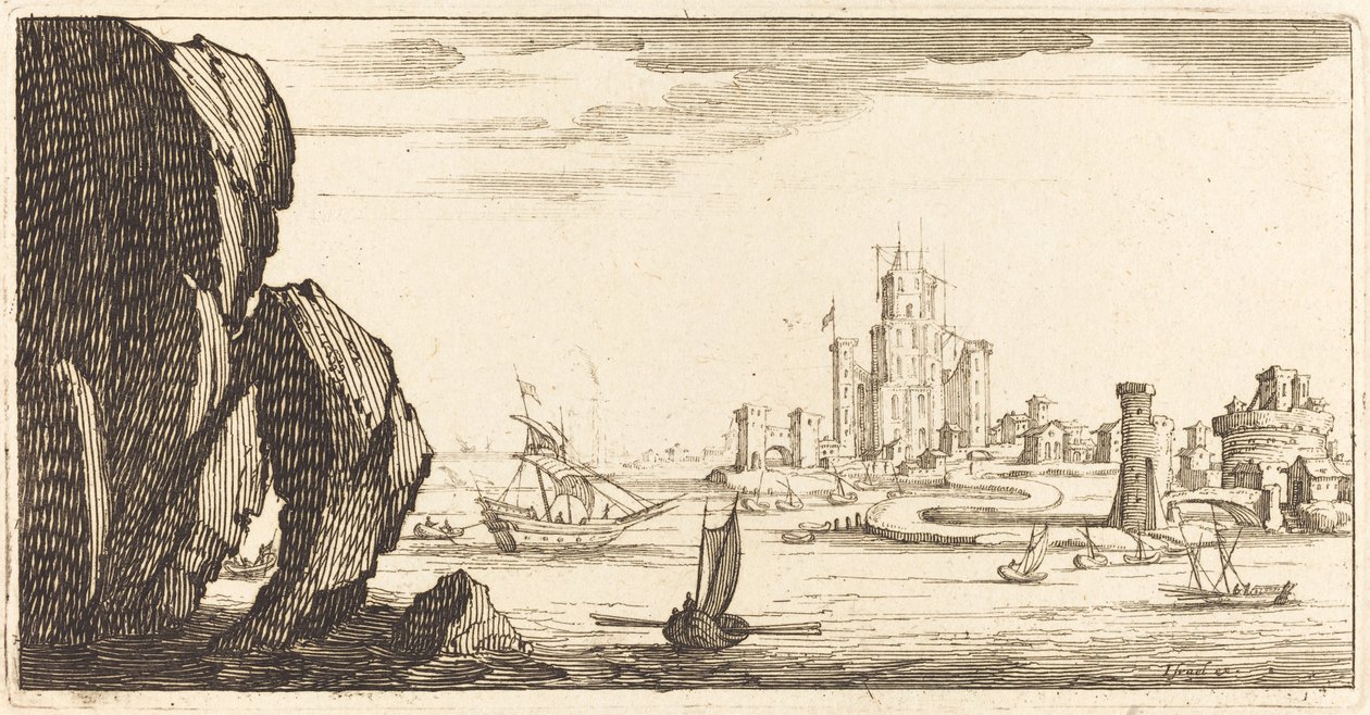 Maisema tekijältä After Jacques Callot