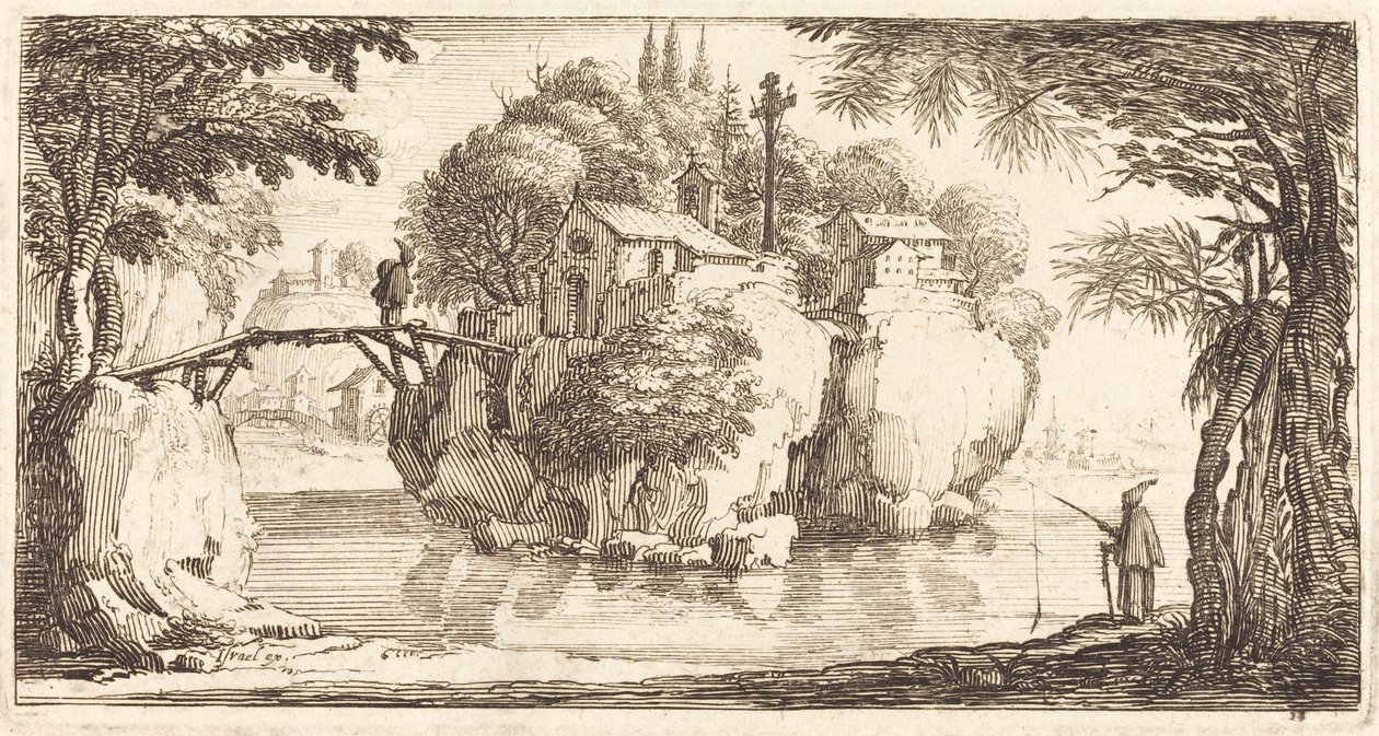 Maisema tekijältä After Jacques Callot