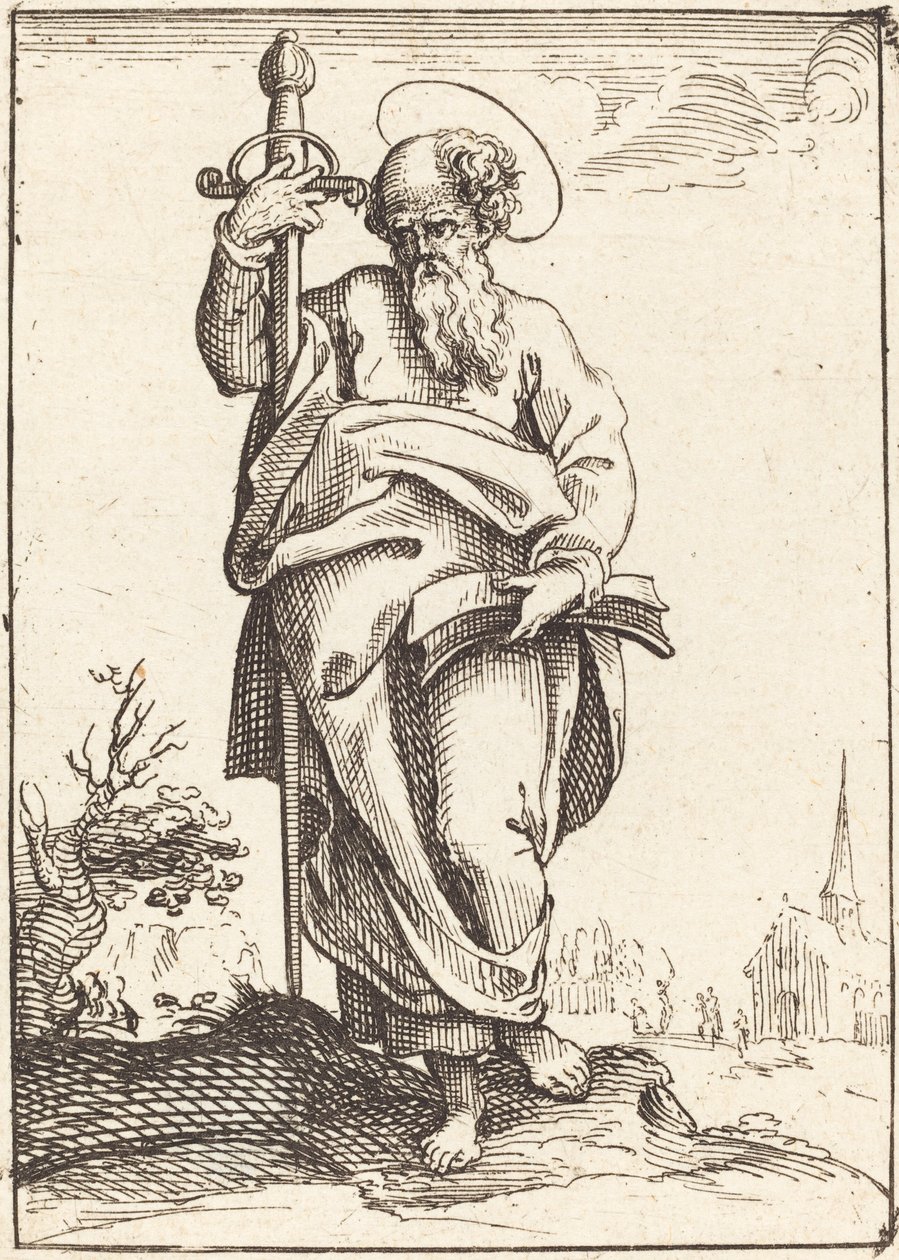 Pyhä Paavali tekijältä After Jacques Callot