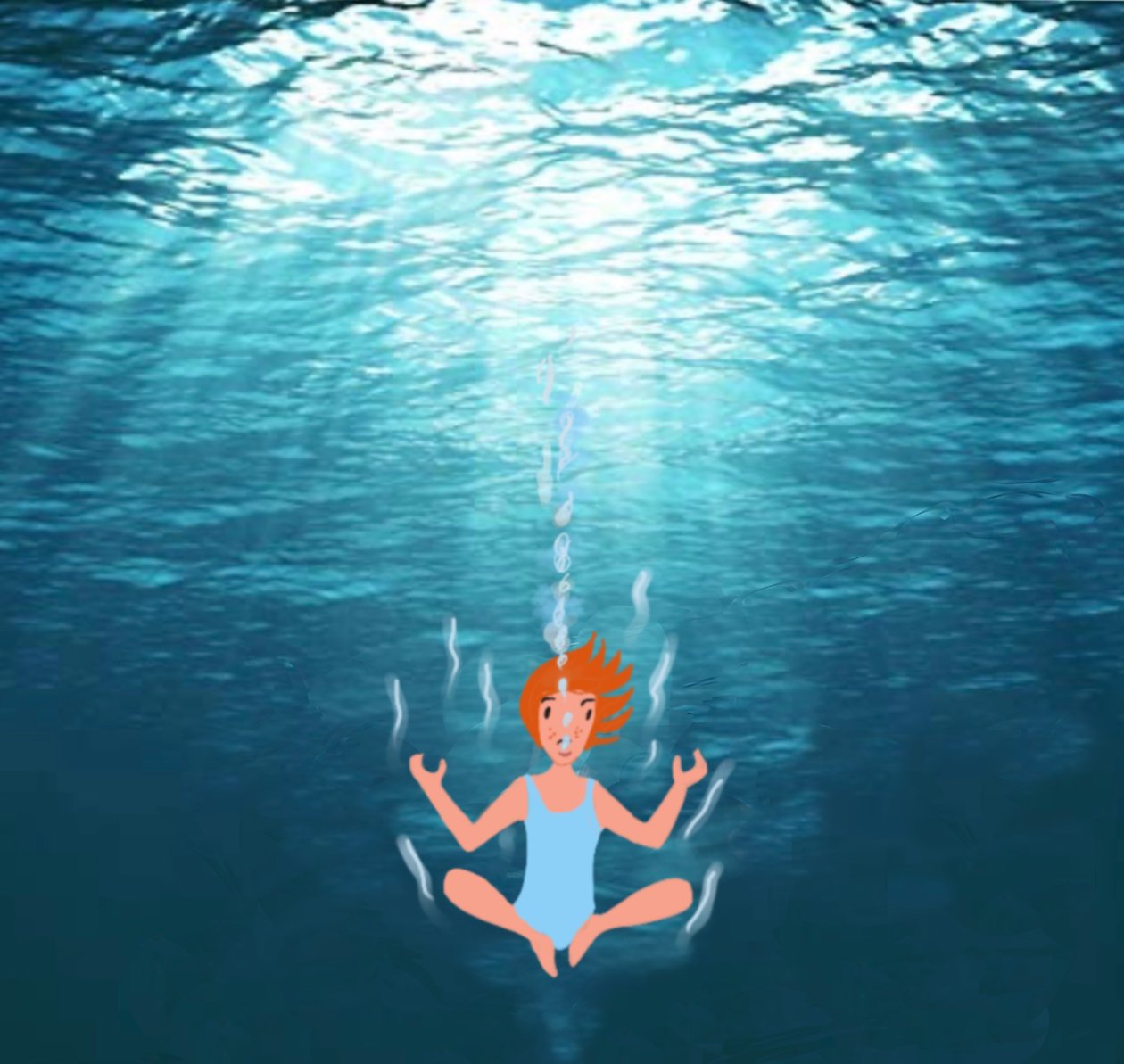 Meditaatio, 2023 (digitaalista taidetta valokuvassa) tekijältä Agnes Girardon