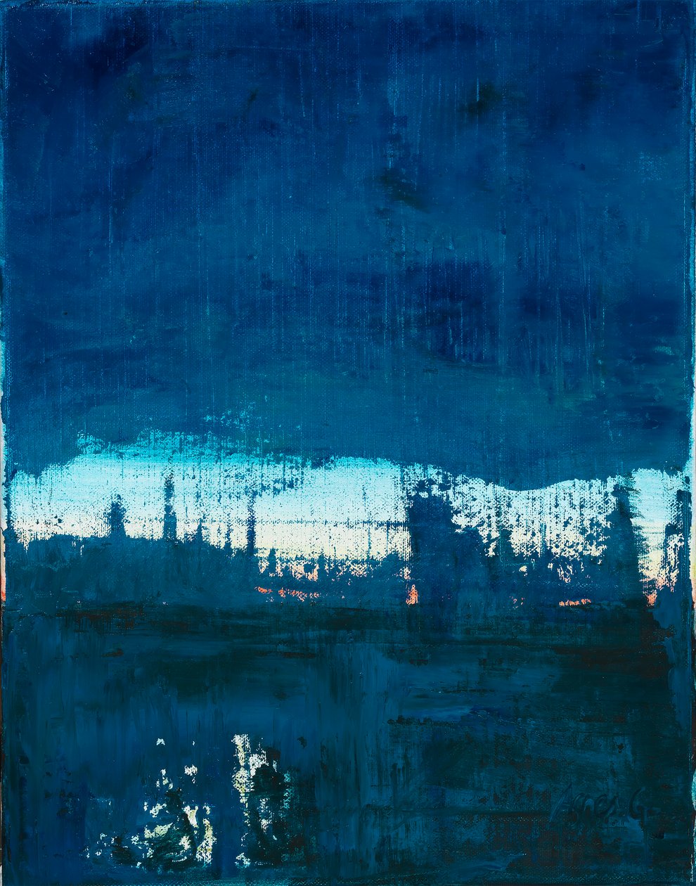 Aika 2, 2019 (öljy kankaalle) tekijältä Agnes Girardon