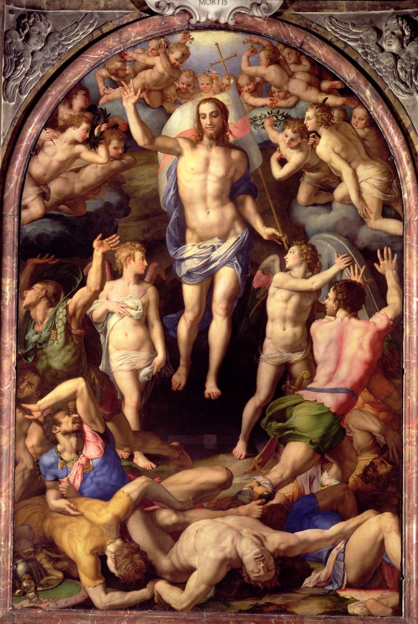 Ang Muling Pagkabuhay, 1550 finn tekijältä Agnolo Bronzino