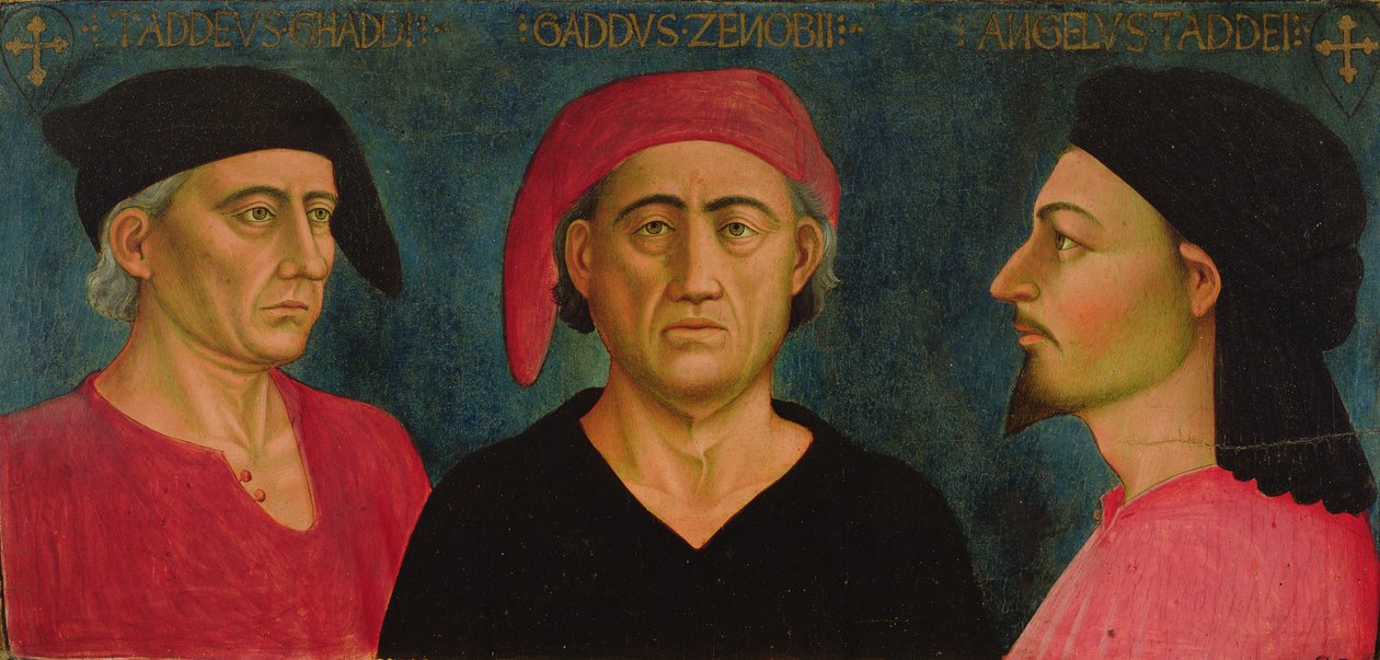 Kolme Gaddia, Taddeo, Zenobi ja Agnolo tai Angelo tekijältä Agnolo Gaddi