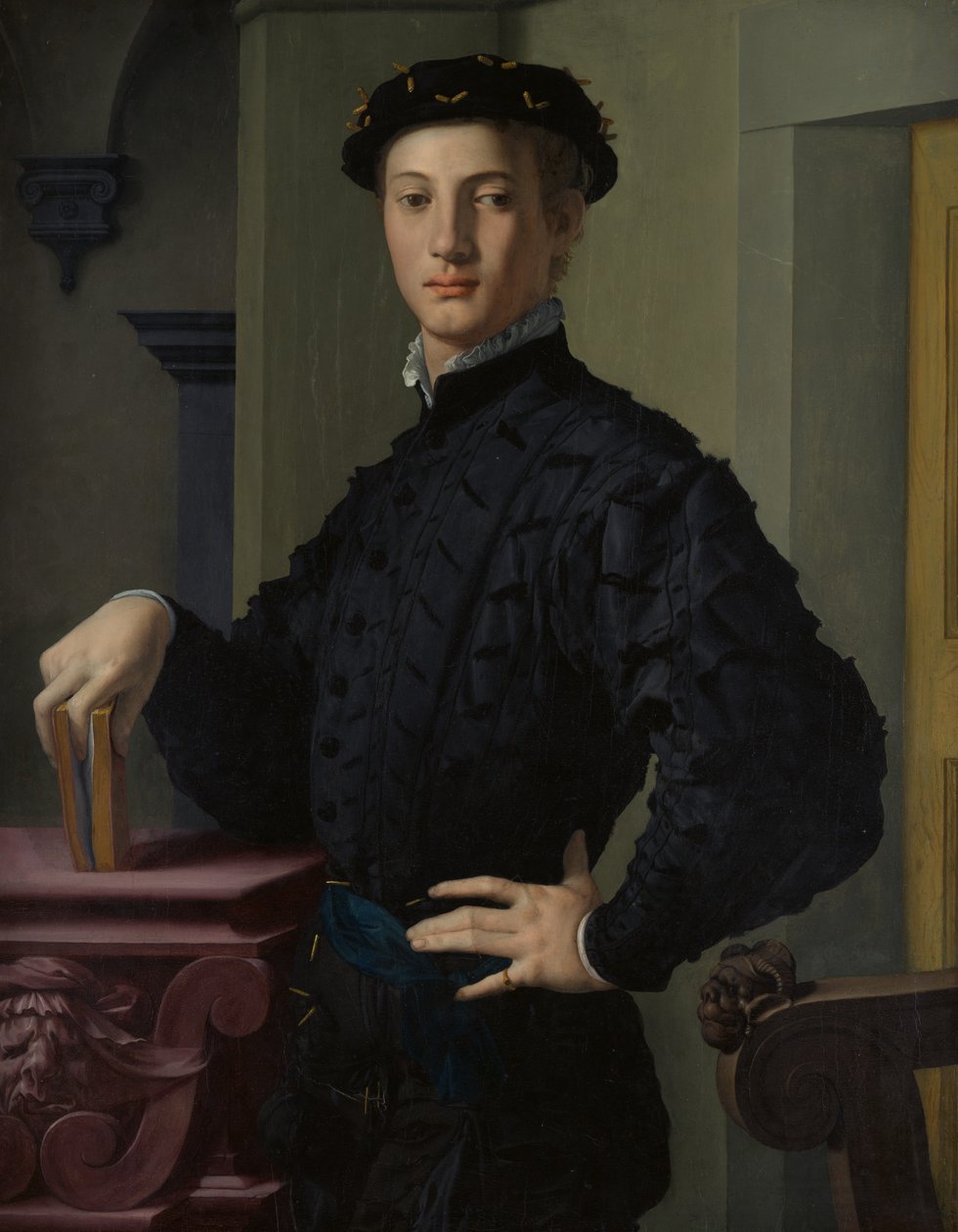 Nuoren miehen muotokuva, 1530-luku. tekijältä Agnolo Bronzino