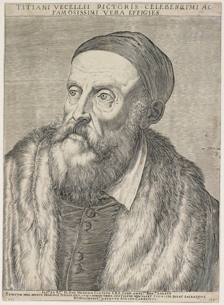 Tizian, 1587 tekijältä Agostino Carracci