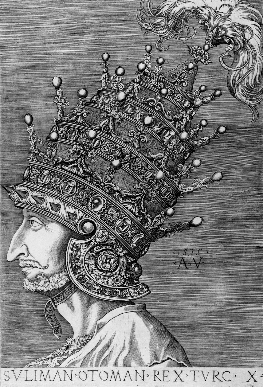 Suleiman Suuri (1494-1566), 1535 tekijältä Agostino Musi