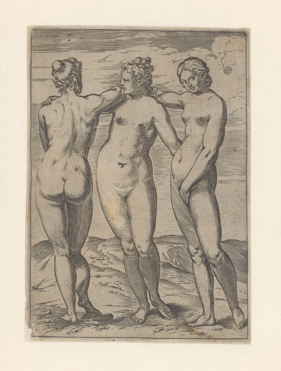 Kolme armoa Lascivie (sarjan nimi) tekijältä Agostino Carracci