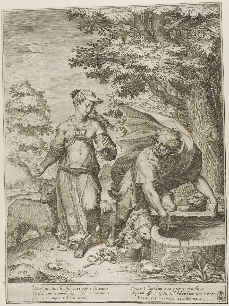 Jaakob ja Raakel tekijältä Agostino Carracci