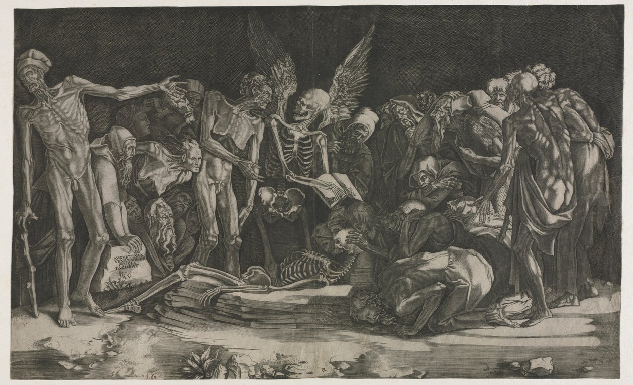 Allegoria kuolemasta ja kuuluisuudesta, 1518. tekijältä Agostino Musi