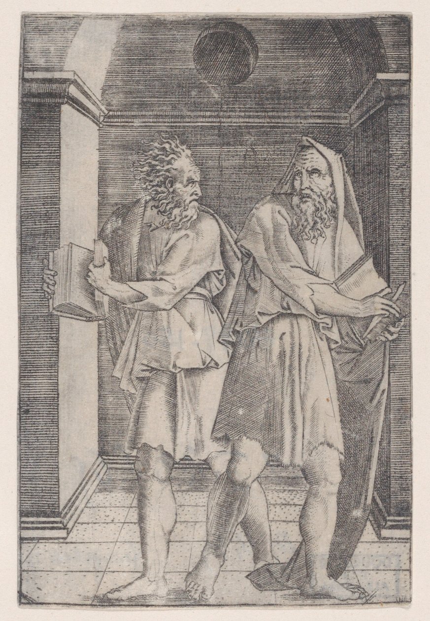Filosofit, n. 1514-36. tekijältä Agostino Veneziano