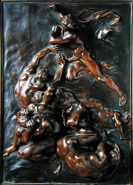 Chatiments (patina pronssi) tekijältä Aime Jules Dalou