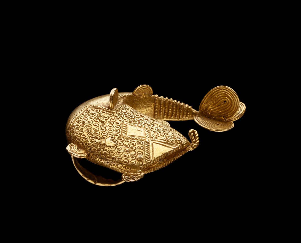 Ring, Ghana, n. 1900 (kulta) tekijältä Akan School