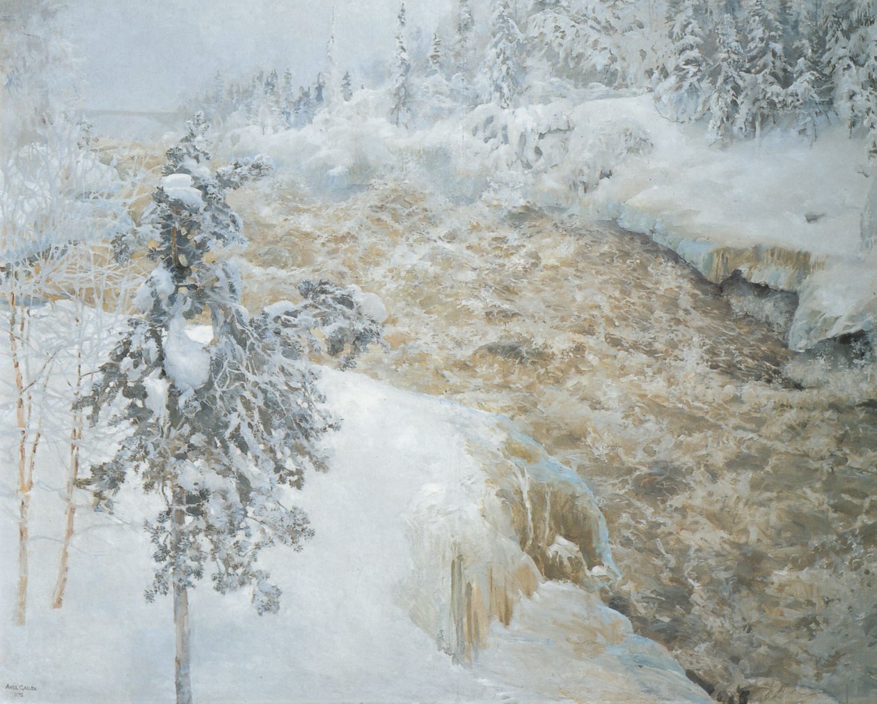 Imatra in wintertime (Imatra talvella) tekijältä Akseli Valdemar Gallen Kallela