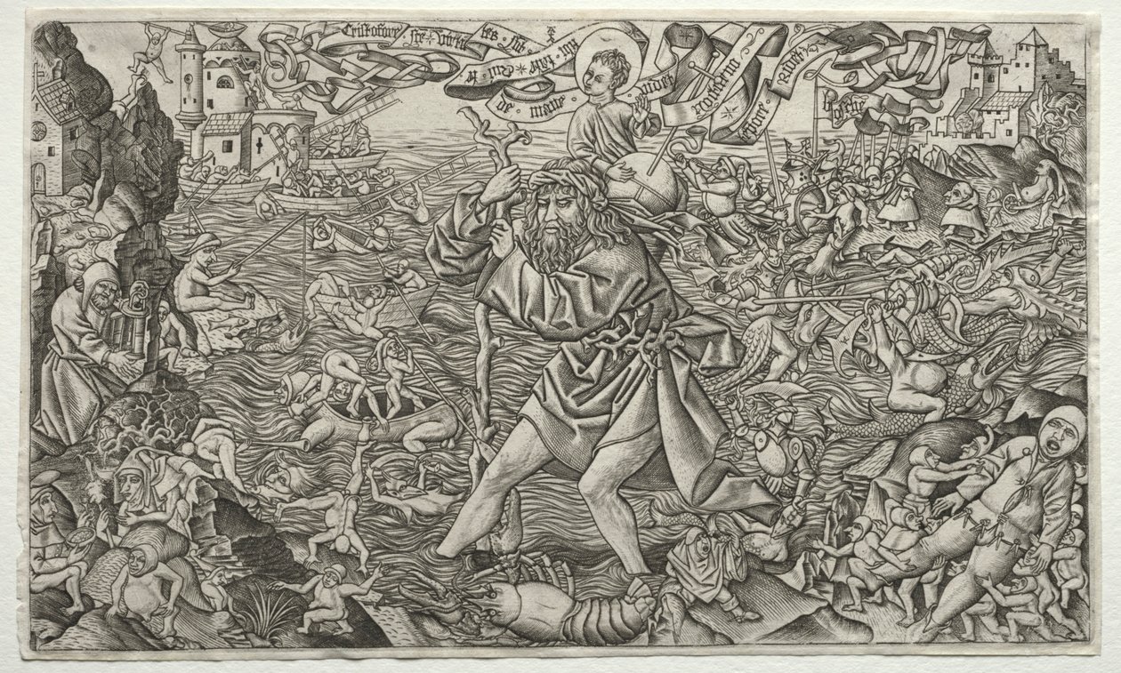 Pyhä Kristofer, 1478-1506. tekijältä Alart du Hameel