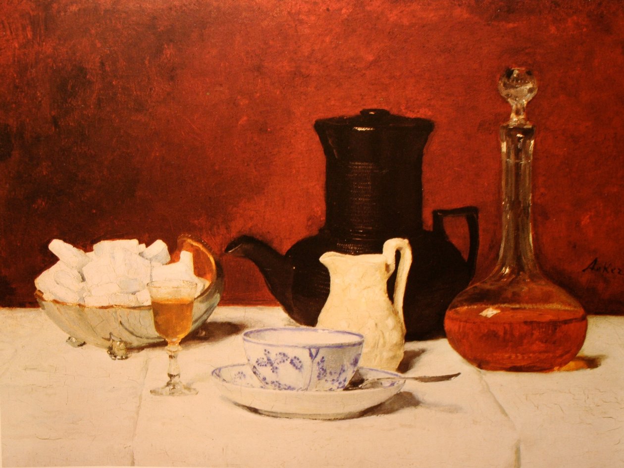 Kaffee ja konjakki tekijältä Albert Anker