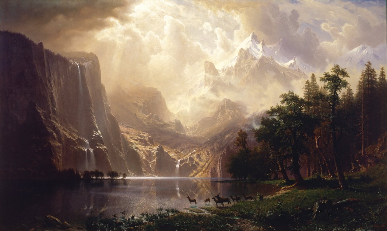 Sierra Nevada, Kalifornia tekijältä Albert Bierstadt