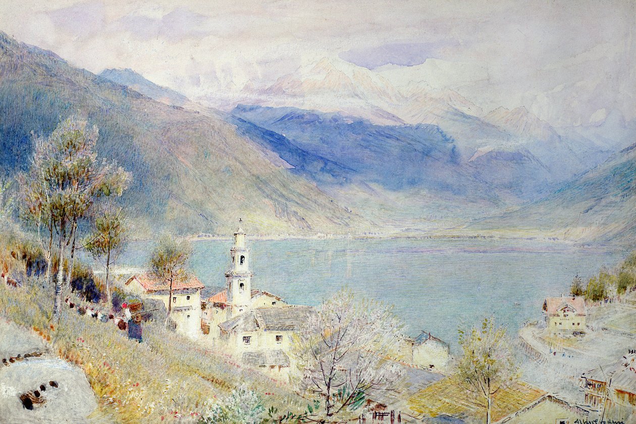 Järvikohtaus tekijältä Albert Goodwin