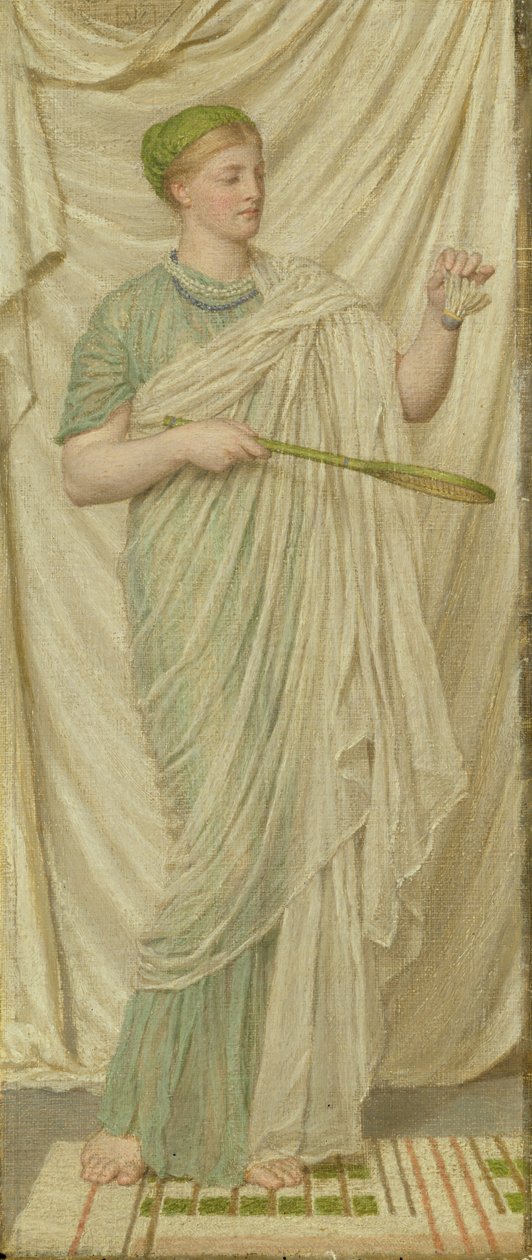 Sukkula ja Battledore, 1872 tekijältä Albert Joseph Moore