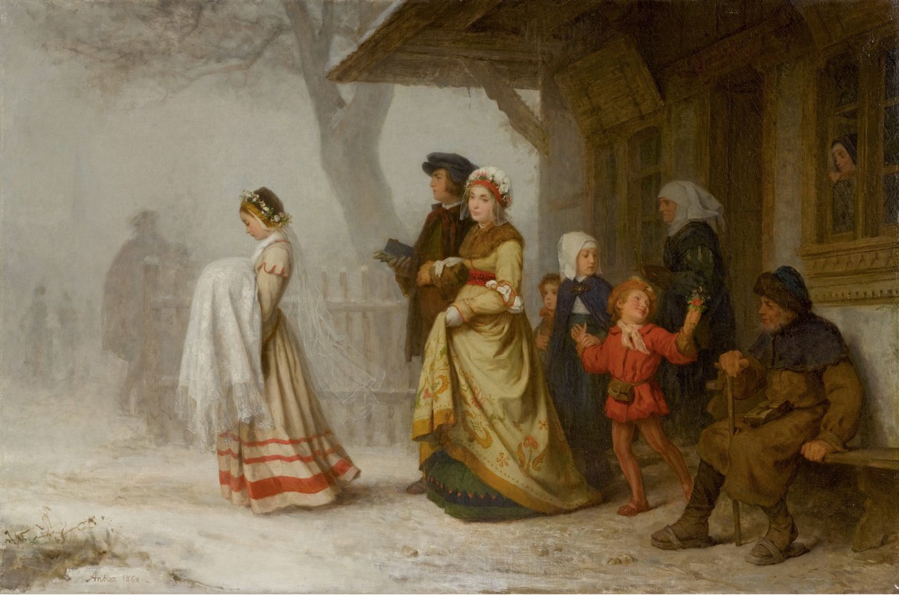 Kaste, 1864. tekijältä Albert Anker
