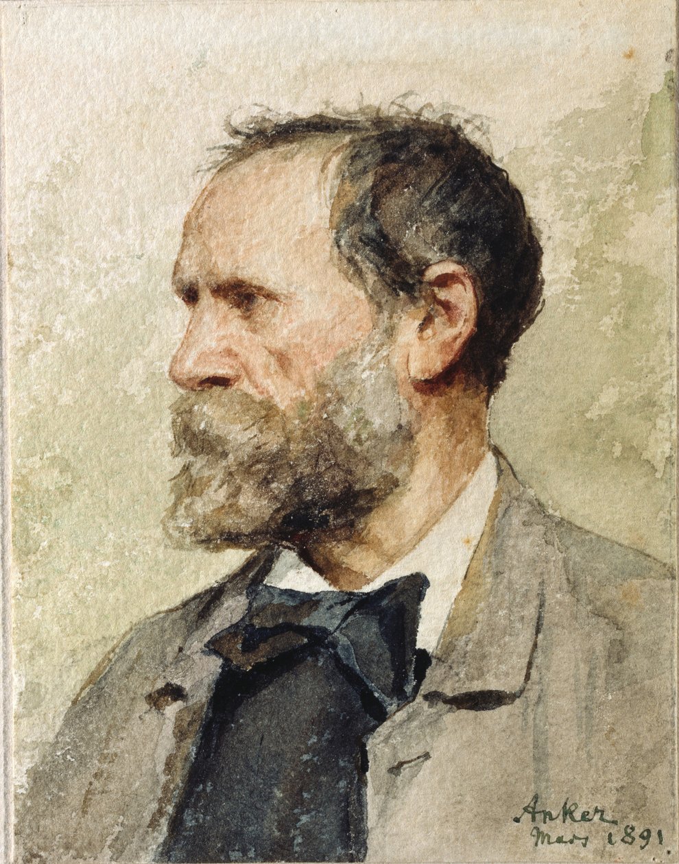 Omakuva, 1891. tekijältä Albert Anker