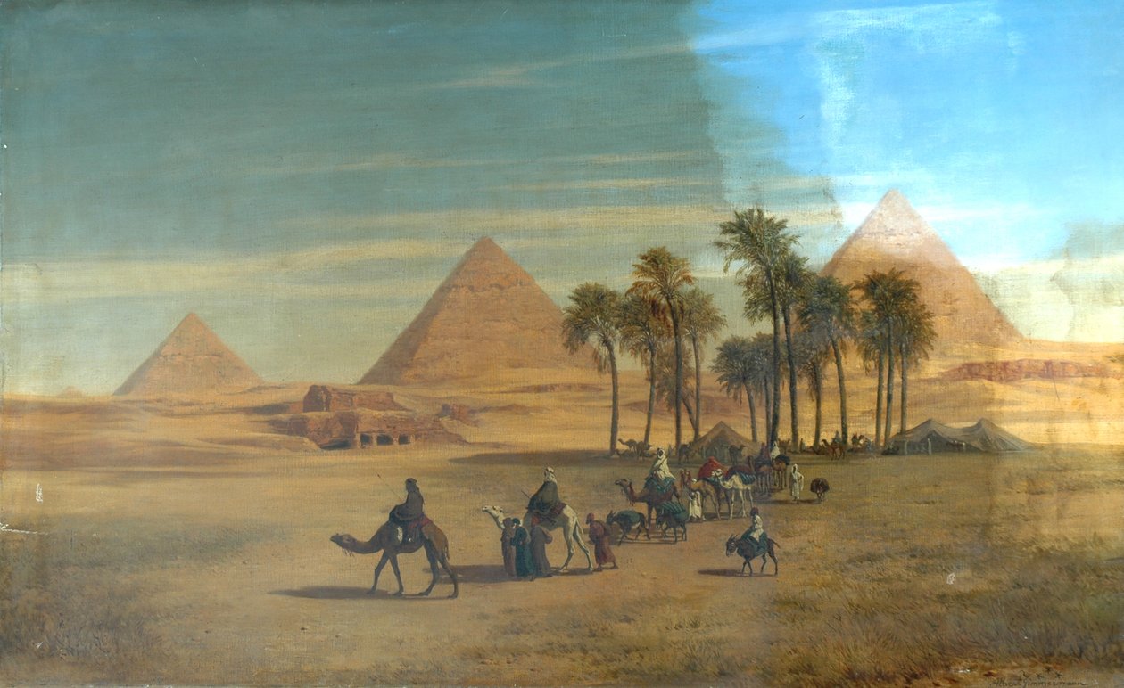 Gizan pyramidit, Egypti tekijältä Albert August Zimmermann