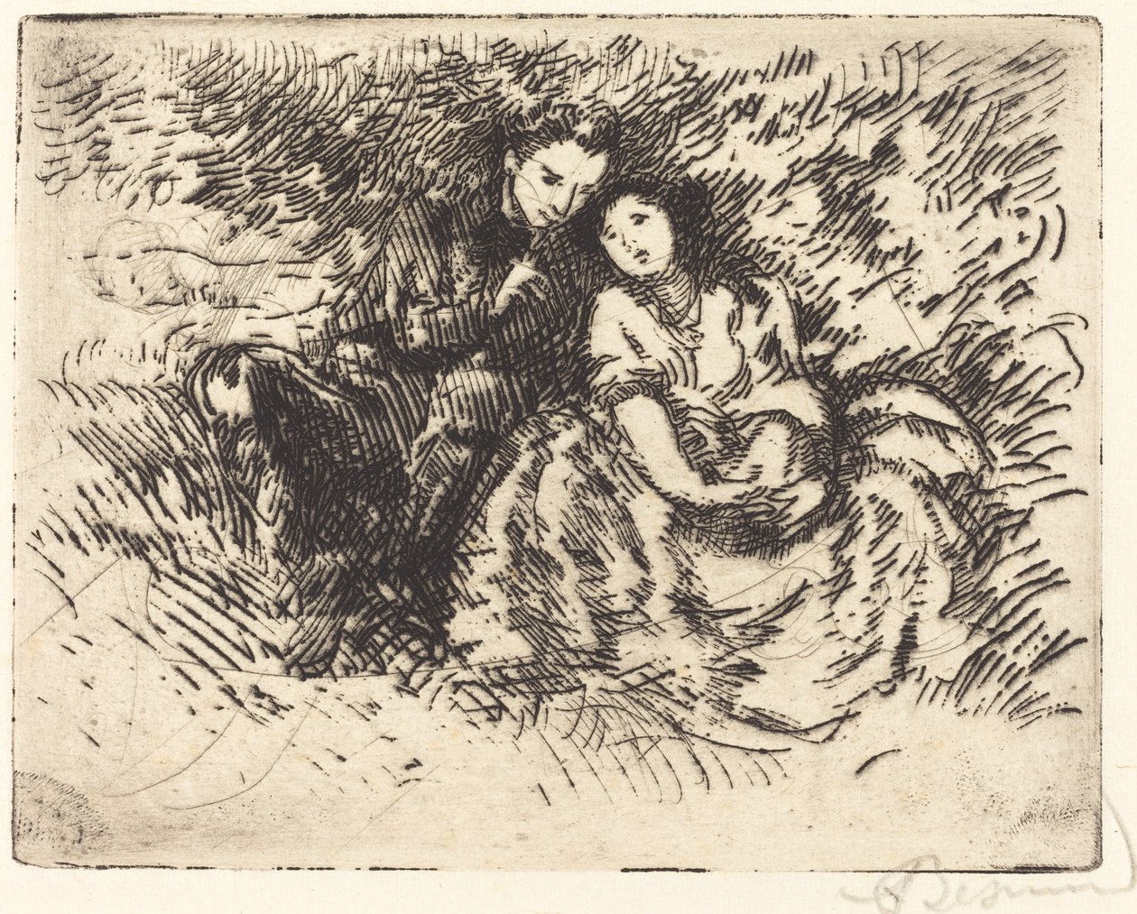 Rakas keskustelu (Conversation amoureuse) tekijältä Albert Besnard