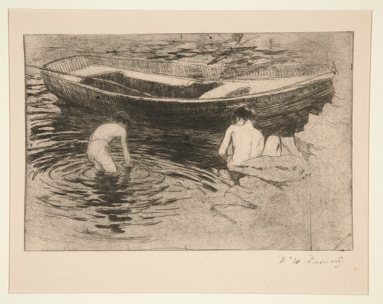 uinti? Talloires (uiminen Talloiresissa) tekijältä Albert Besnard