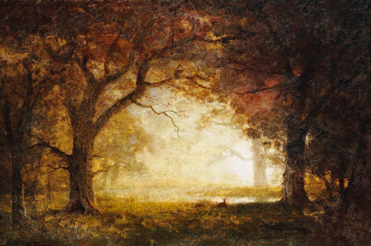 Metsän auringonnousu tekijältä Albert Bierstadt