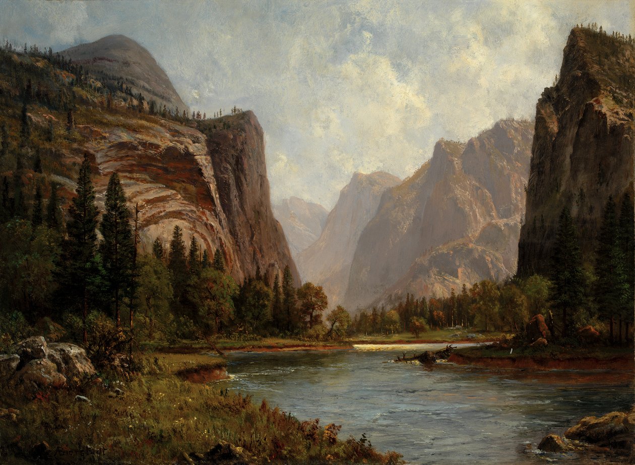 Yosemiten portit, n. 1882. tekijältä Albert Bierstadt