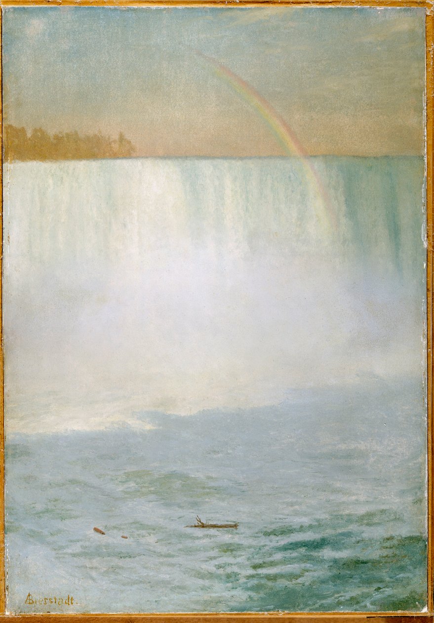Vesiputous ja sateenkaari, Niagara tekijältä Albert Bierstadt