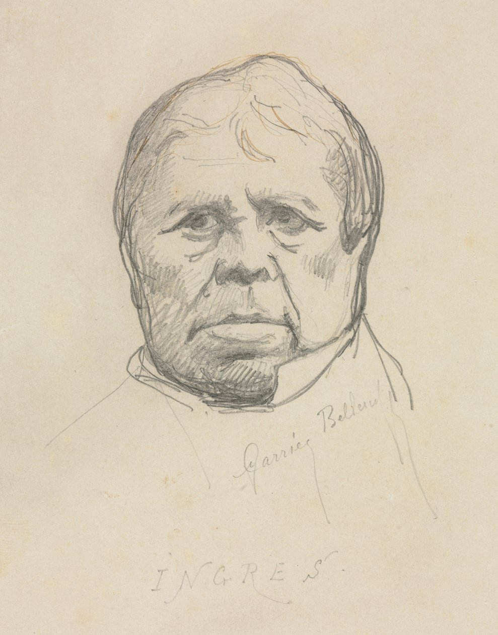 Ingresin muotokuva. tekijältä Albert Ernest Carrier Belleuse