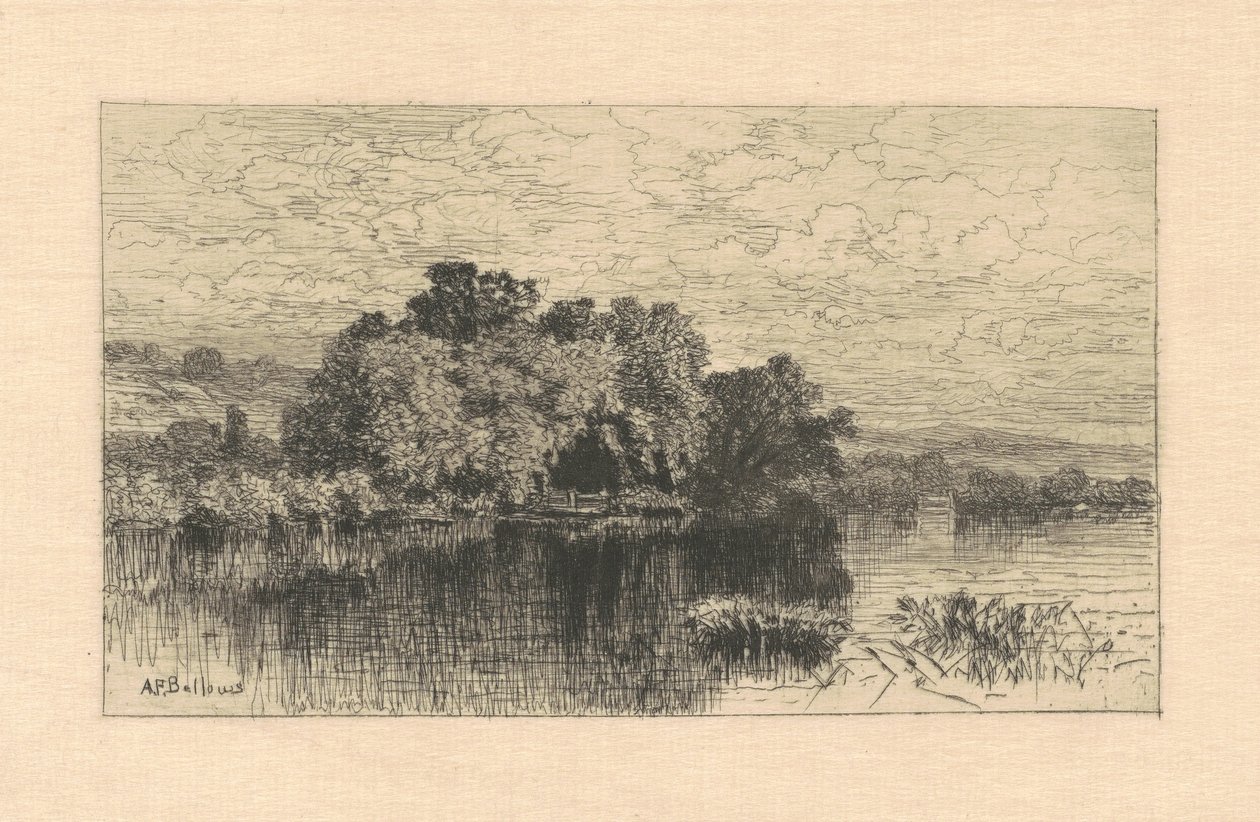 Mill Pond Windsorissa, Connecticutissa tekijältä Albert F. Bellows