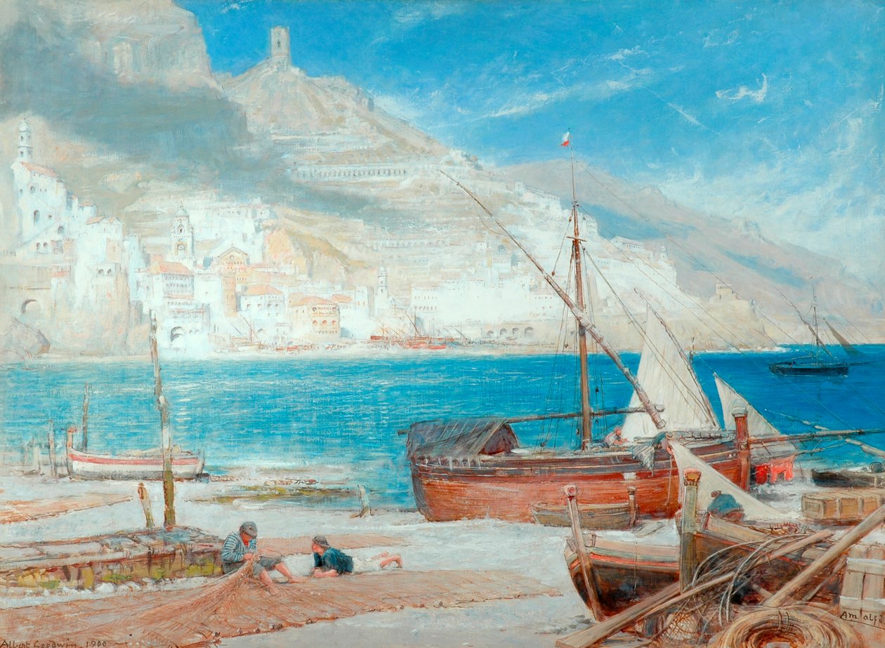 Amalfi, 1900 tekijältä Albert Goodwin