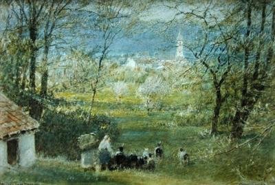 Bavino - Lago Maggiore tekijältä Albert Goodwin