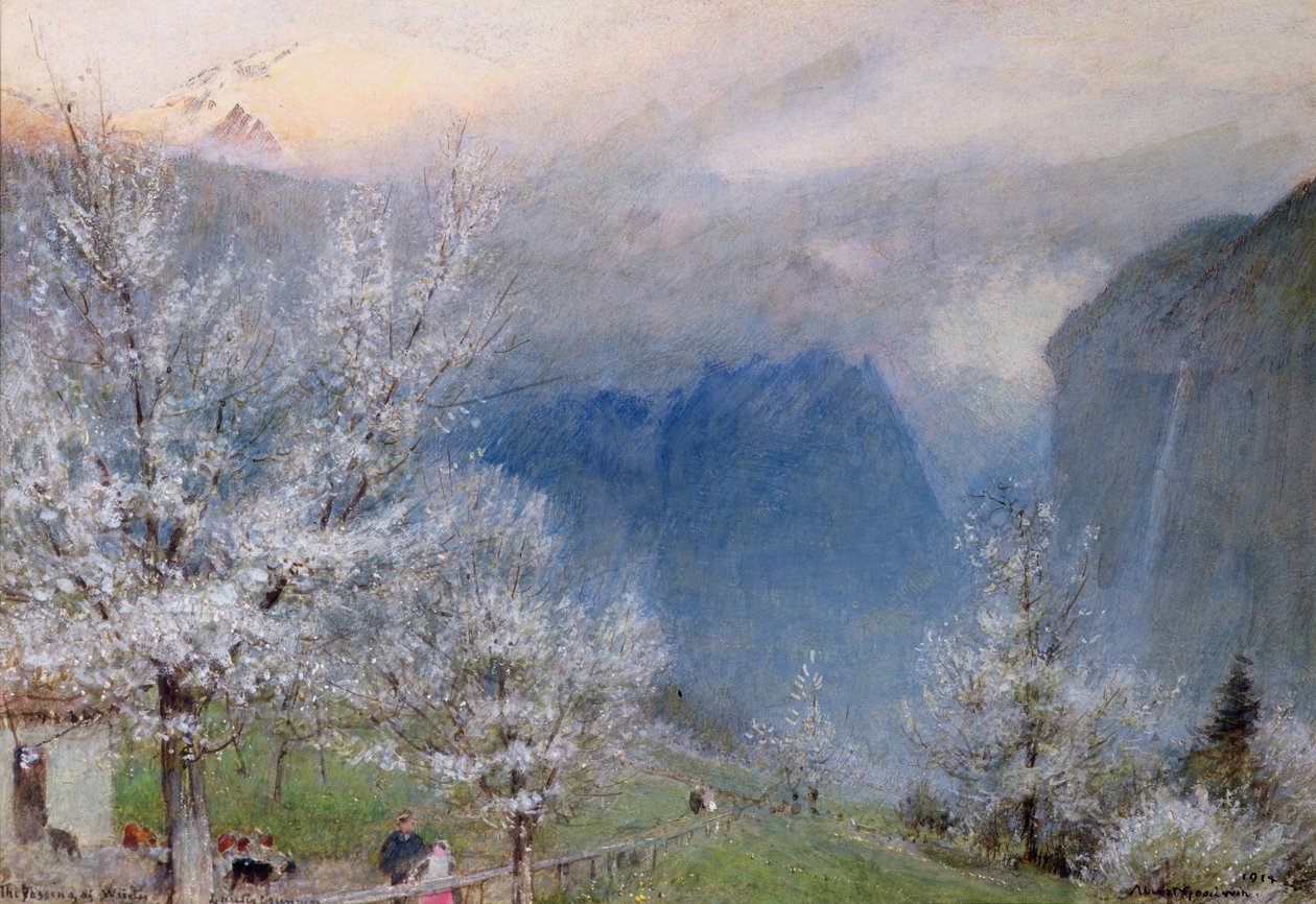 Lauterbrunnen tekijältä Albert Goodwin