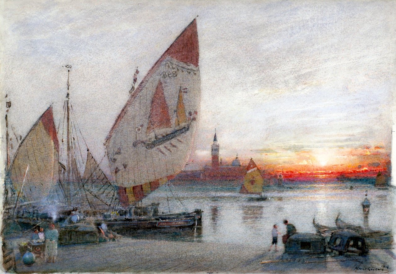 "Venetsia", 1910 tekijältä Albert Goodwin